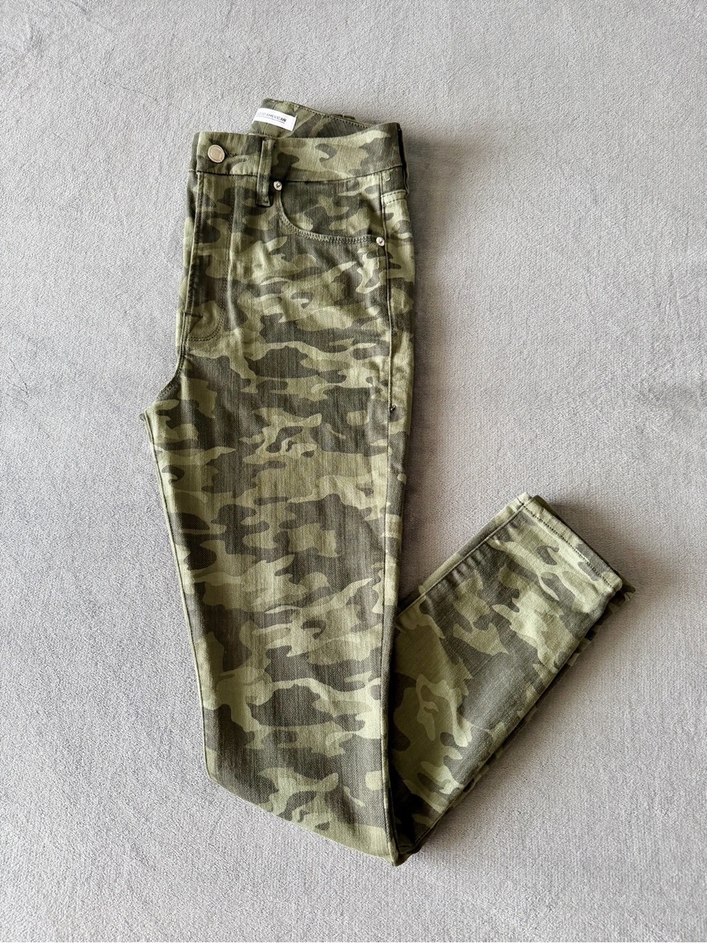Good American Good Waist Camo Skinny Jeans Size 6/28 Camouflage High Rise